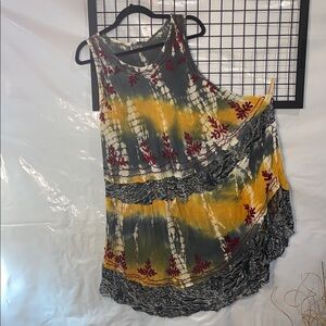 Shoreline Multicolor Tie-Dye Swim Coverup